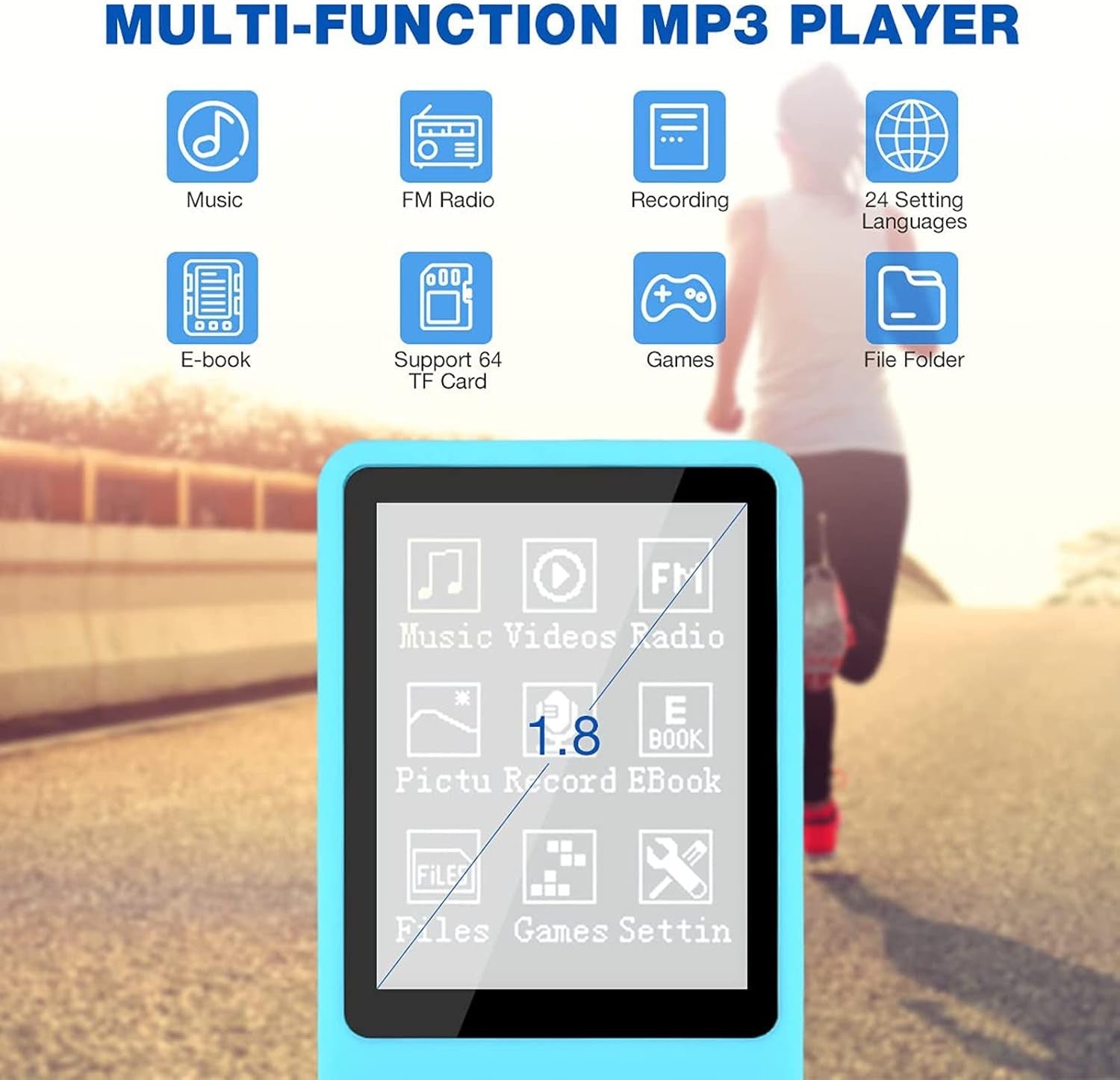8GB MP3MP4 Music Player Portable HiFi FM Radio Voice Recorder