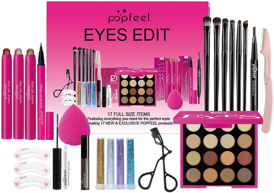 All In One Makeup Gift Set Eyeshadow Lipstick Travel Kit