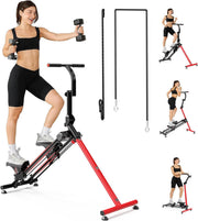 Foldable Stair Stepper w/ 3 Training Modes, Oversized Pedals & LCD Monitor