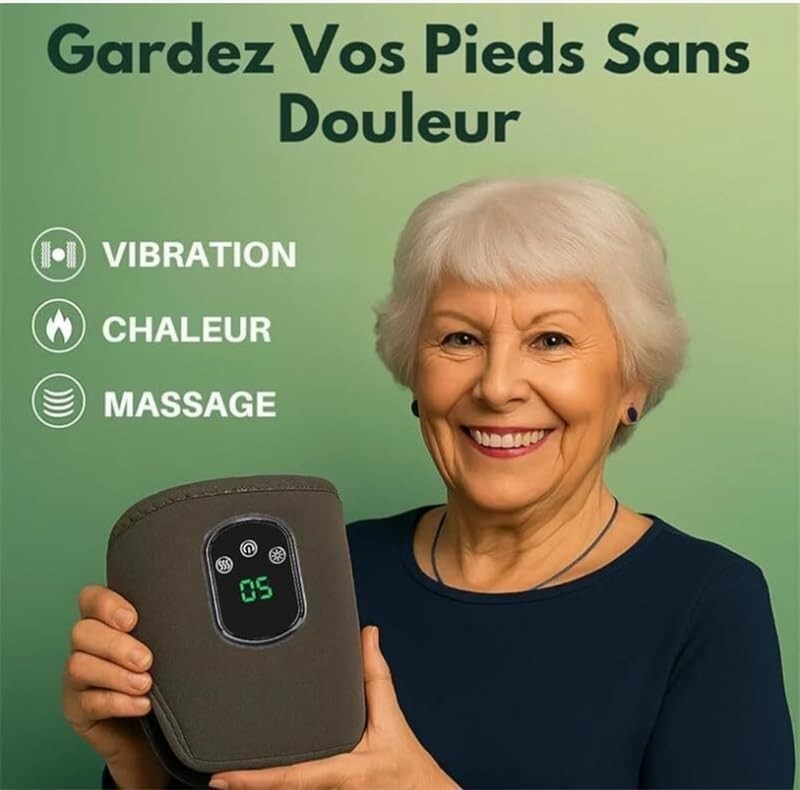 Triple Therapy Foot Massager with Heat, Kneading and Vibration Pain Relief