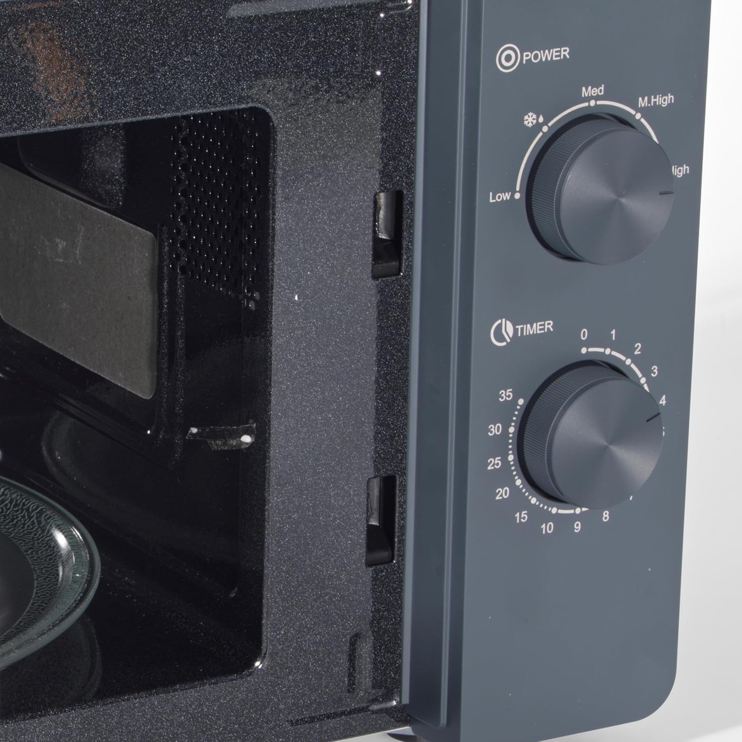 Salter 20L Microwave Oven 800W Solo Blue Grey with Canister Set