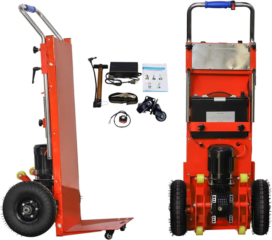 Electric Stair Climbing Hand Truck 400kg Load 1200W Heavy Duty Dolly