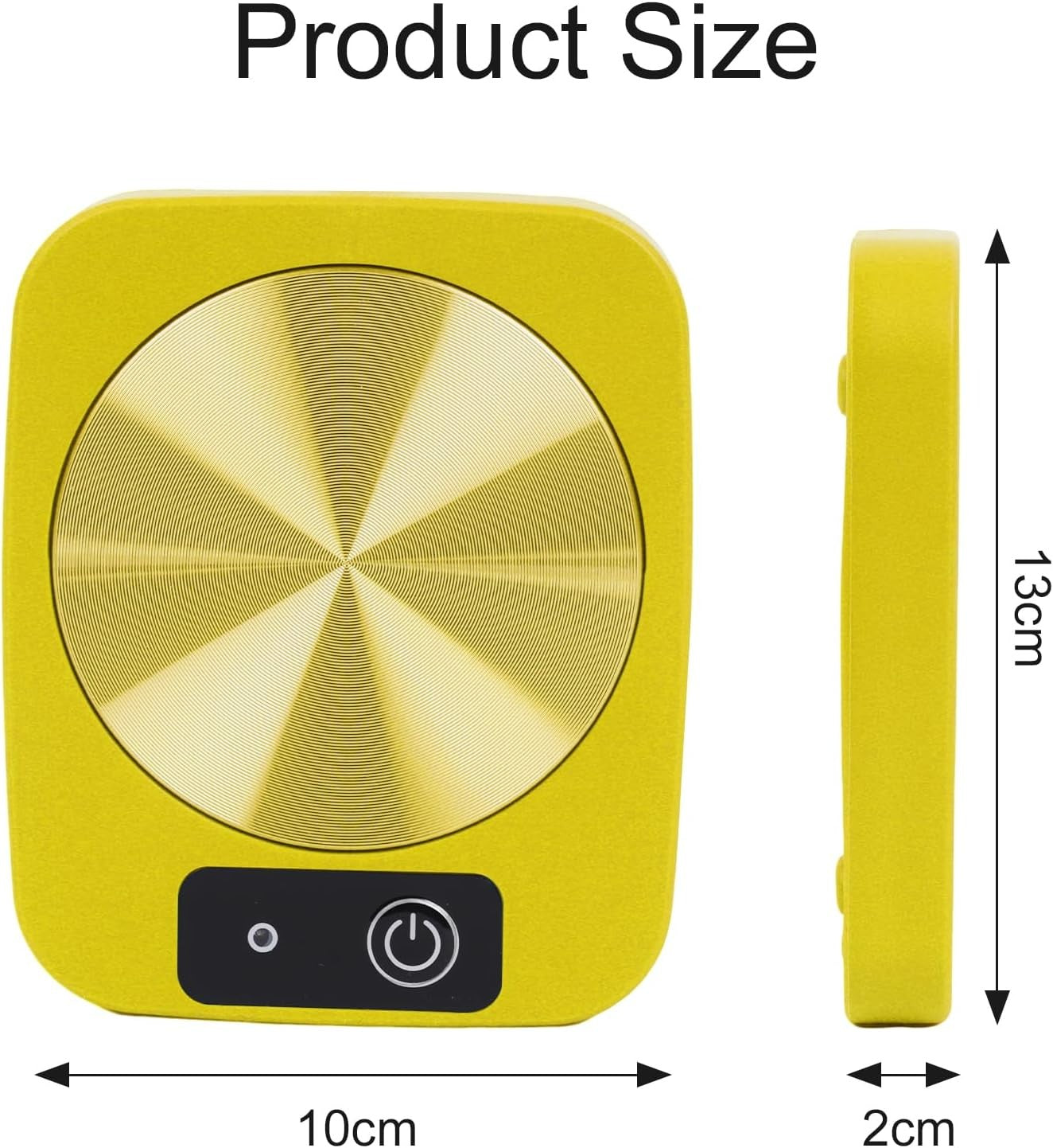 Yellow USB Coffee Mug Warmer 45°C Desk Cup Heater Plate
