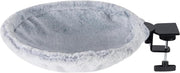 Foldable Cat Desk Hammock 180° Rotating Perch Bed Gray 50lbs