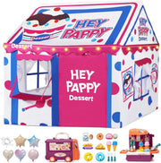 Dessert Shop Kids Play Tent Indoor Outdoor w Lights Toys Windows
