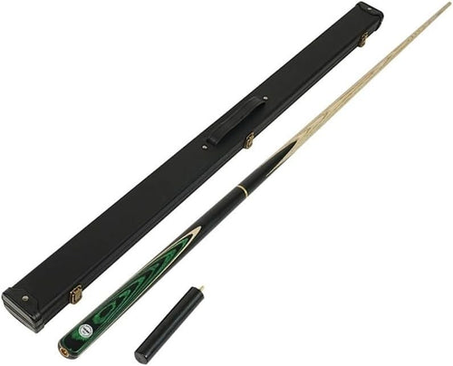 57in 19oz Pool Snooker Cue 3/4 Joint 10.2mm Tip Case Extension Set