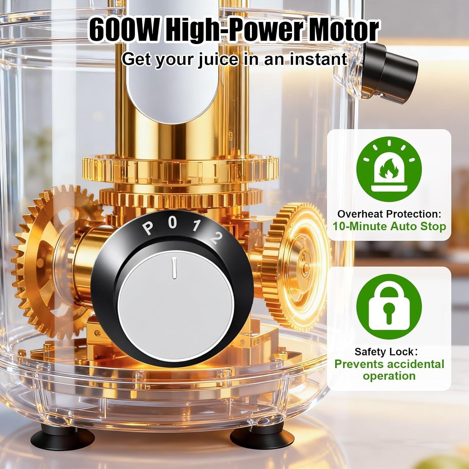 Centrifugal Juicer Titanium Blade 2.5in Chute Dual Speed BPA Free