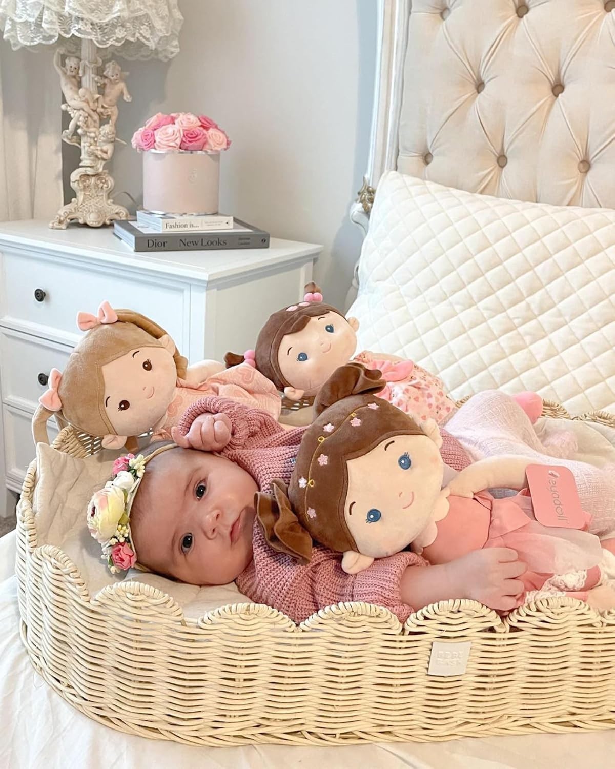 16” Plush Baby Rag Doll Ultra Soft First Doll for Toddlers Ages 1+
