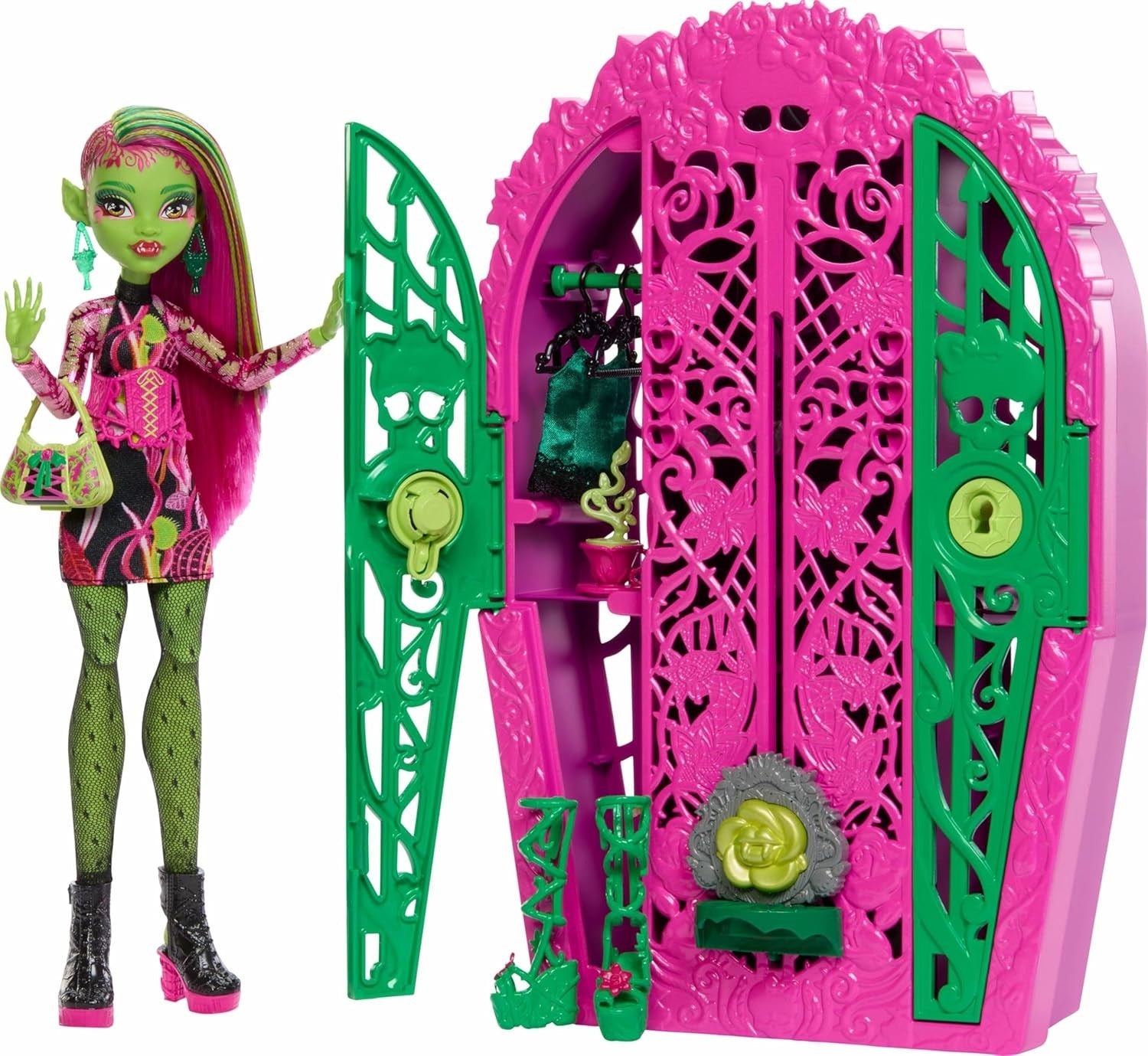 Mystery Reveal Fashion Doll Closet Set 19+ Surprises Garden Party