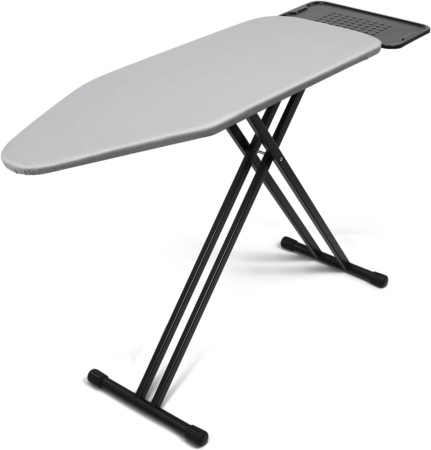 Extra Large Ironing Board 122x43cm Adjustable Height Foldable Heavy Duty Grey