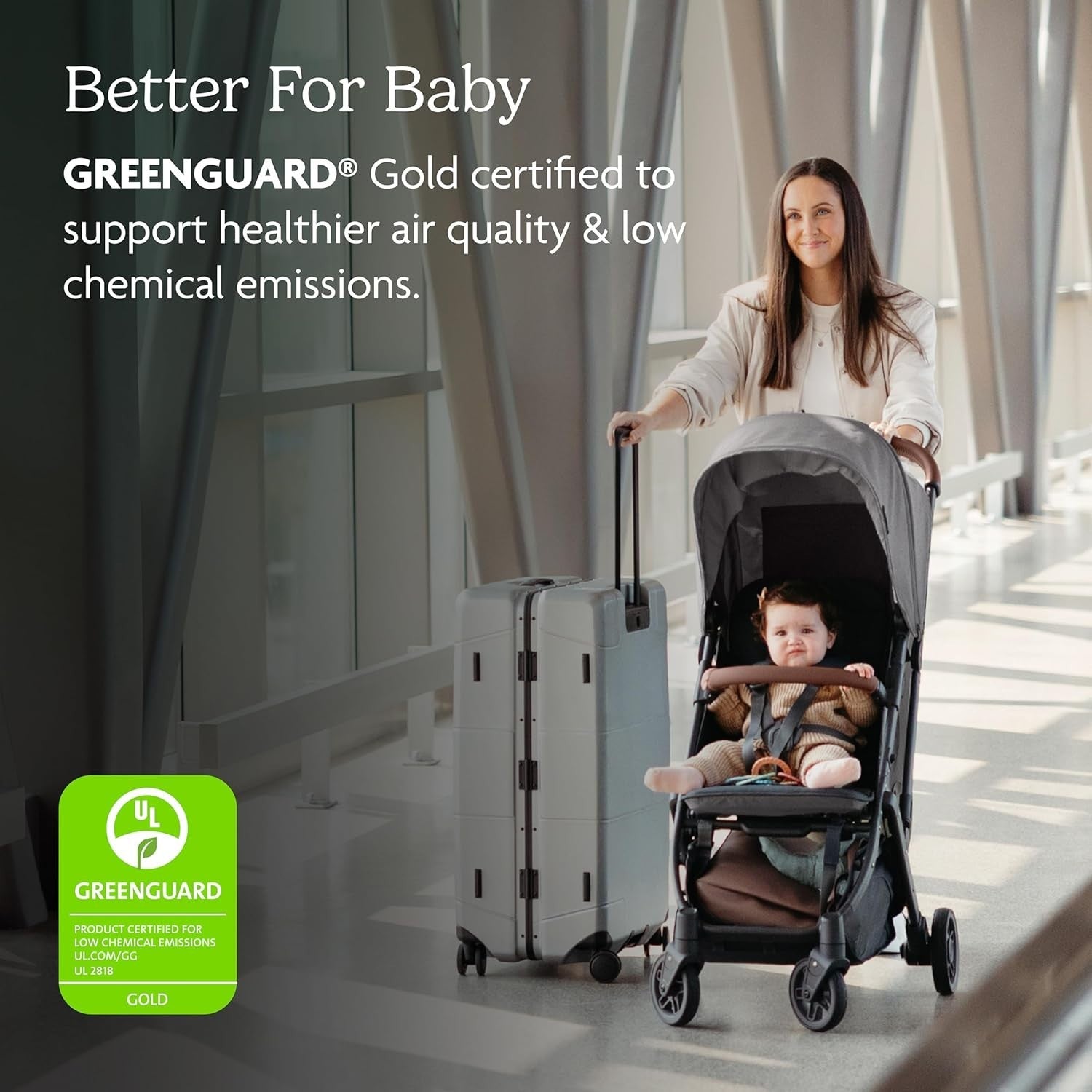 Compact Travel Baby Pushchair One Hand Fold Lightweight Stroller 6m+ 22kg