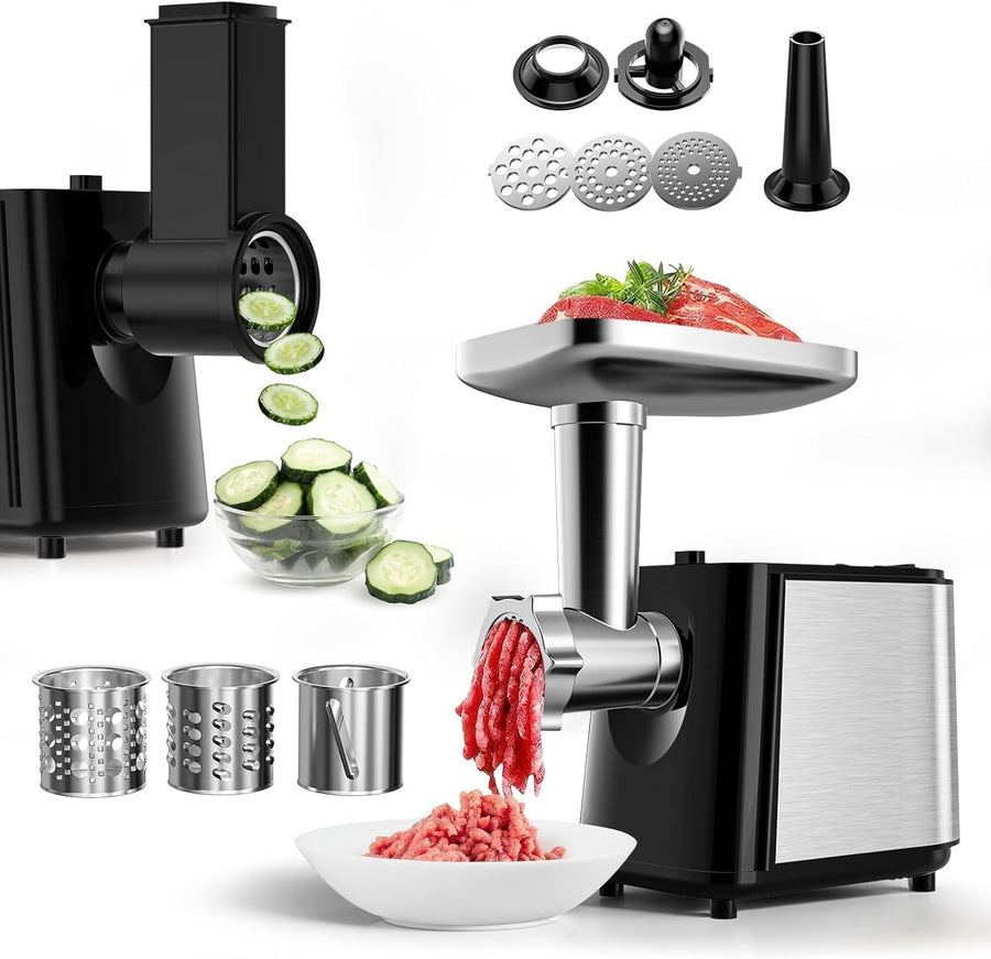 2000W Electric Meat Grinder Sausage Stuffer Food Mincer 8 Attachments