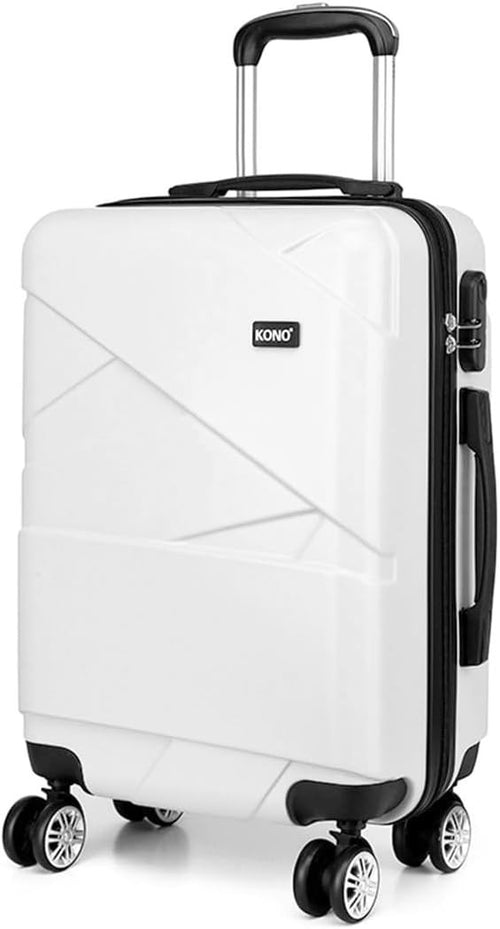 24” Medium Checked Suitcase Lightweight ABS Hard Shell Spinner Luggage