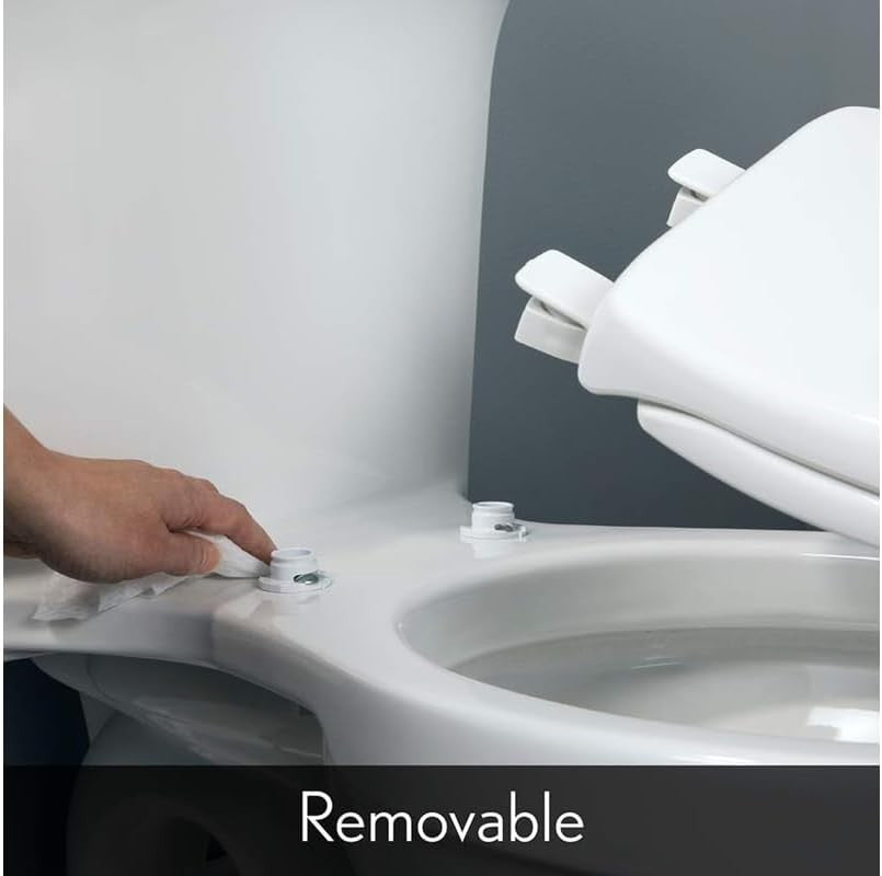 Round Toilet Seat White Soft Close Easy Clean Precision Fit