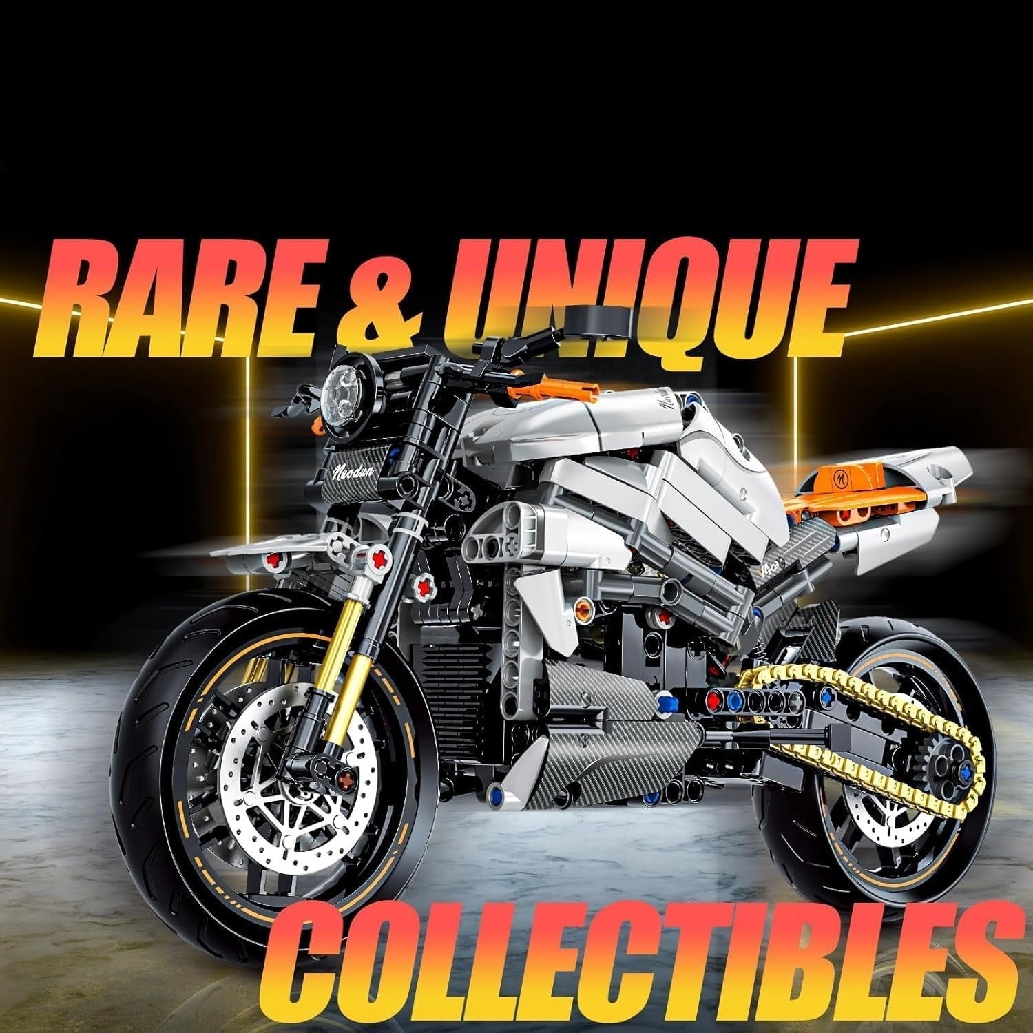 642pcs Motorcycle Building Blocks Kit - Creative Model Toy for Teens & Adults