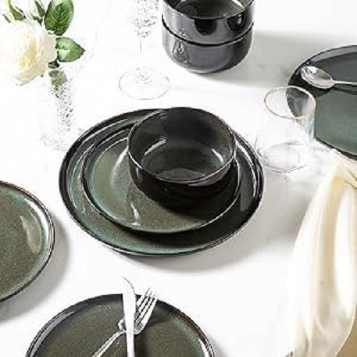Dinner Plates Set of 6 27cm Scratch Resistant Ceramic Dishwasher Microwave