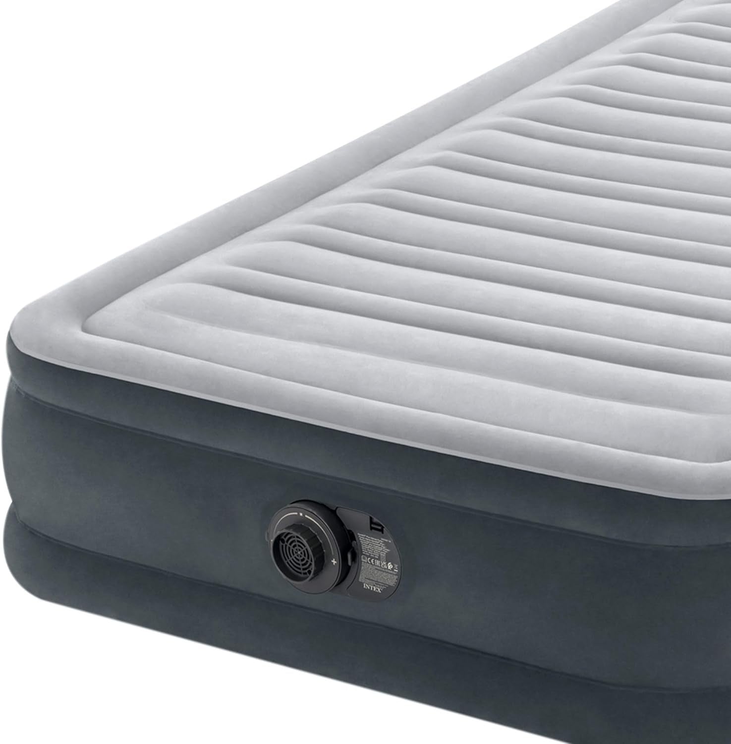 Single Inflatable Air Mattress with Built-In Pump, 190x99x33cm