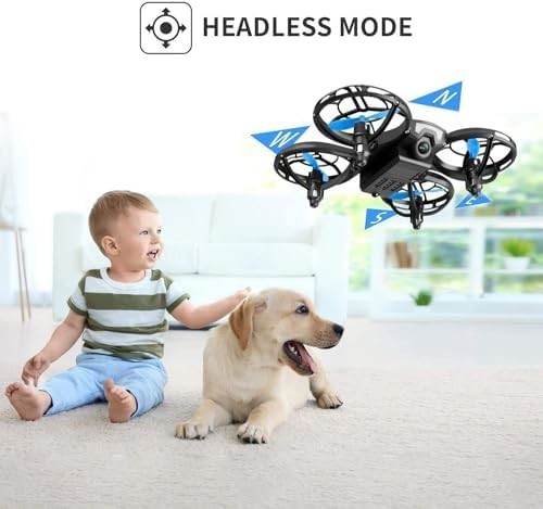 Mini Hand Controlled Drone with 3 Batteries, 3D Flip & Auto Hover for Kids