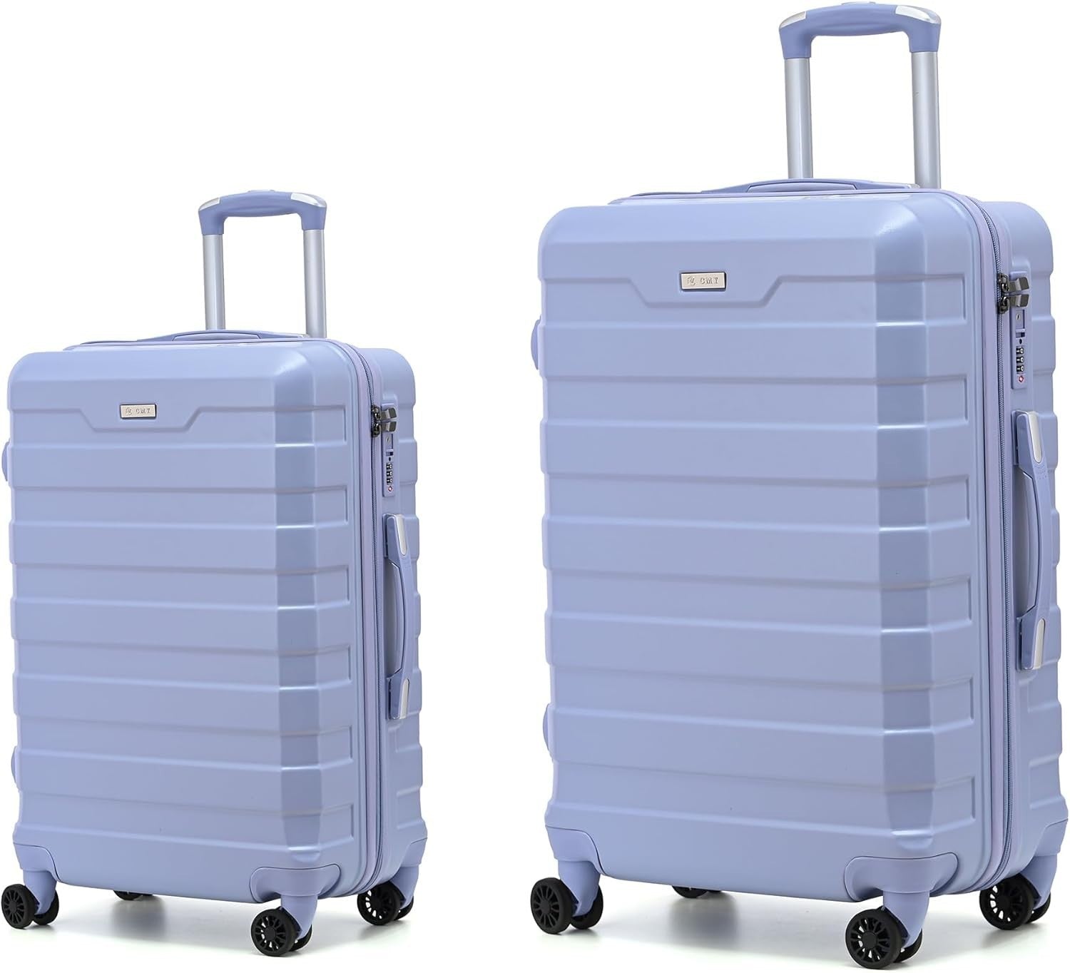 Carry On & Check In Luggage Pair 20” 24” Hard Shell TSA Spinner Case