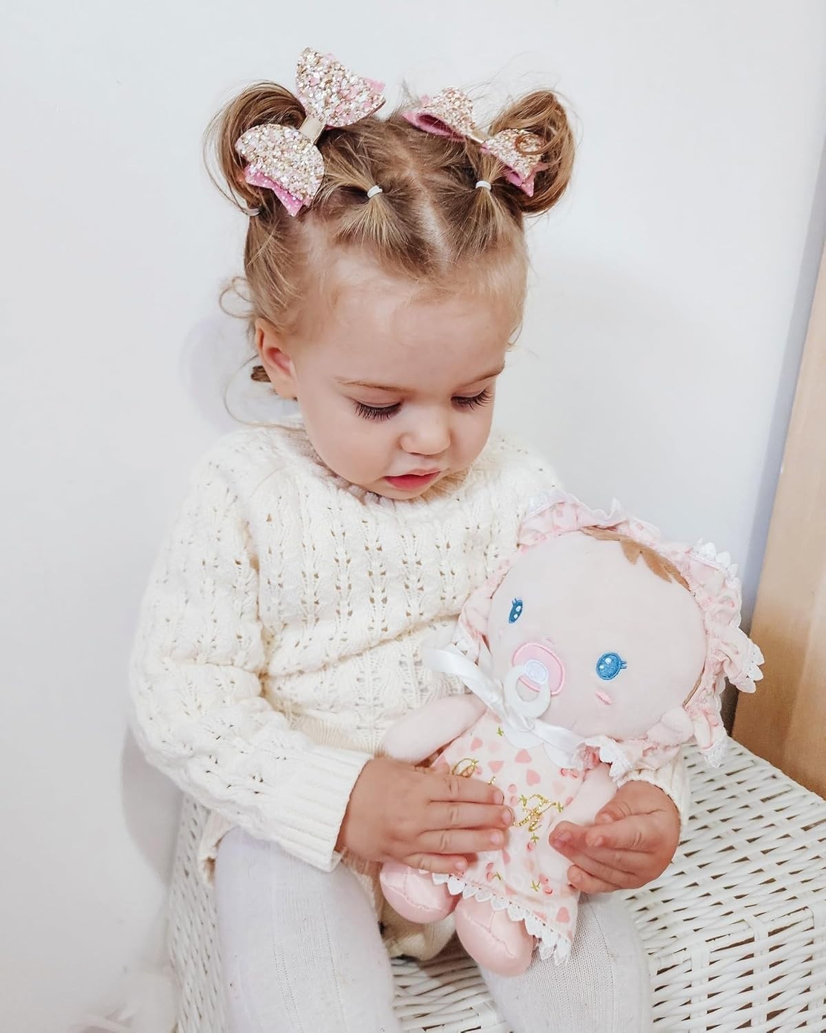 Soft Baby Doll Gift Set 9in Plush Cuddle Sleeping Rag Toy for Kids