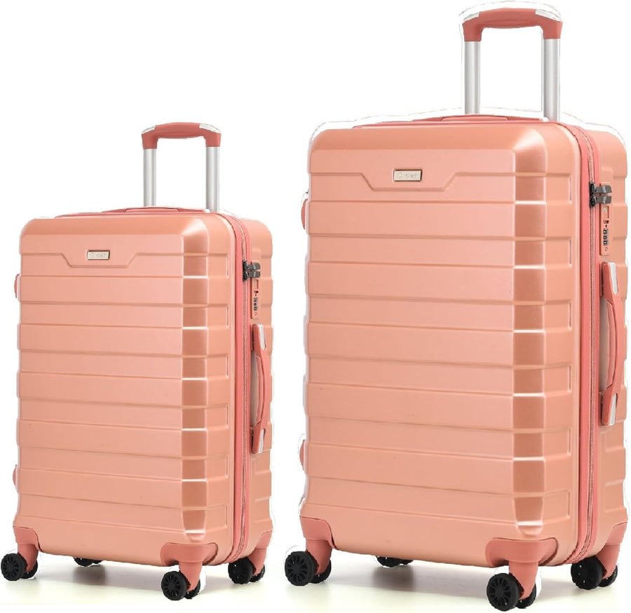 Hard Shell Cabin & Medium Suitcase Set 20” 24” TSA Lock Spinner Wheels