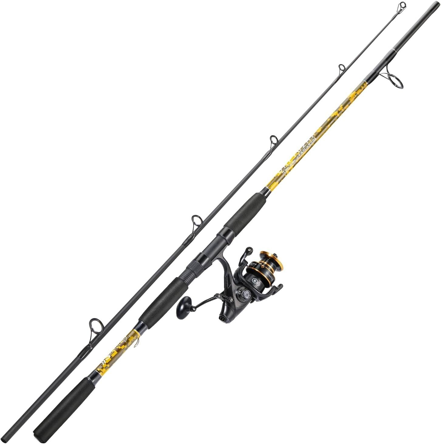 2.1m/2.3m Carbon Fiber Spinning Rod Reel Combo Carp Fishing Set