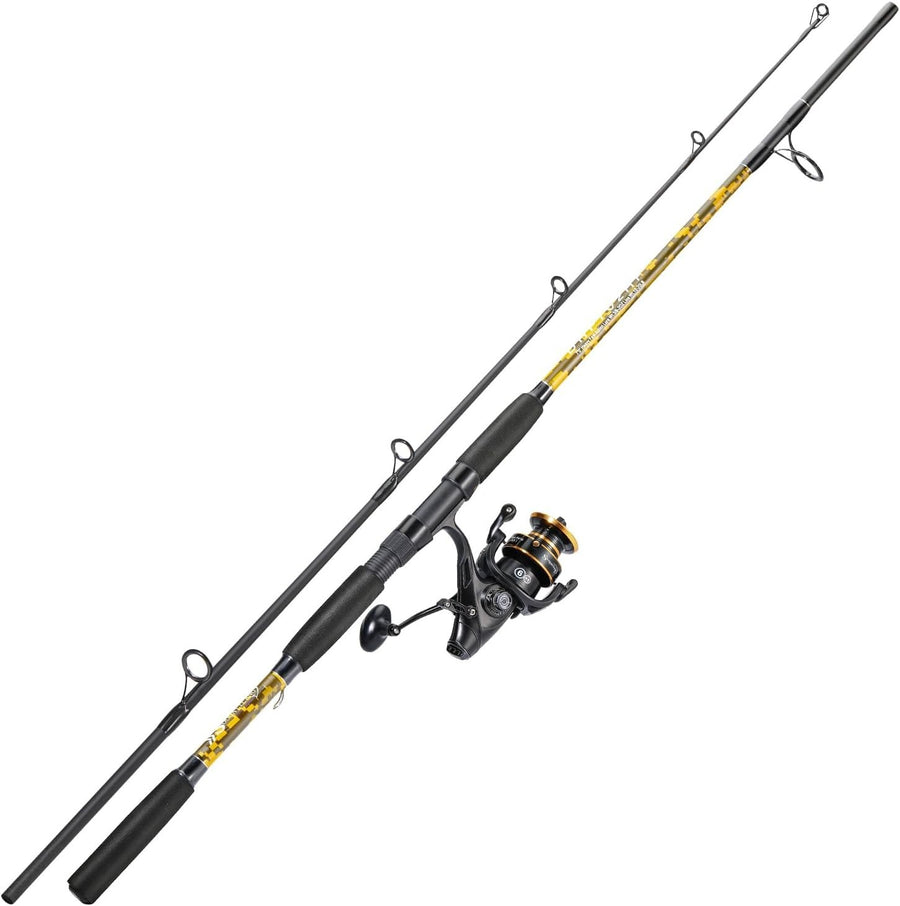 2.1m/2.3m Carbon Fiber Spinning Rod Reel Combo Carp Fishing Set