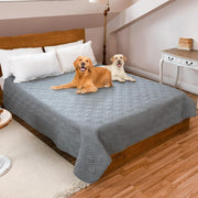 Waterproof Dog Blanket Couch Cover 137x208cm Anti-Slip Grey