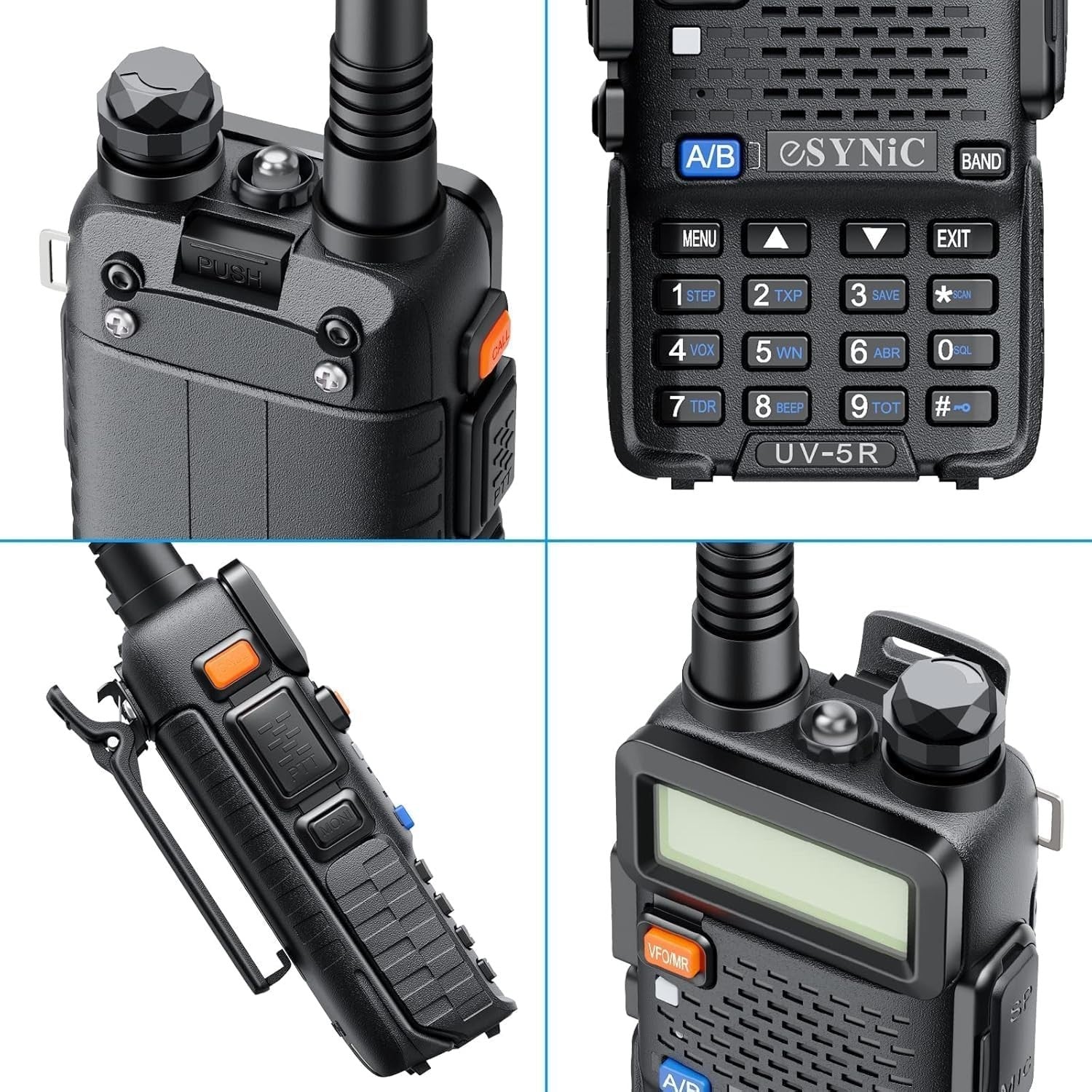 UV-5R Dual Band Walkie Talkie Long Range 128CH VOX FM Radio LED