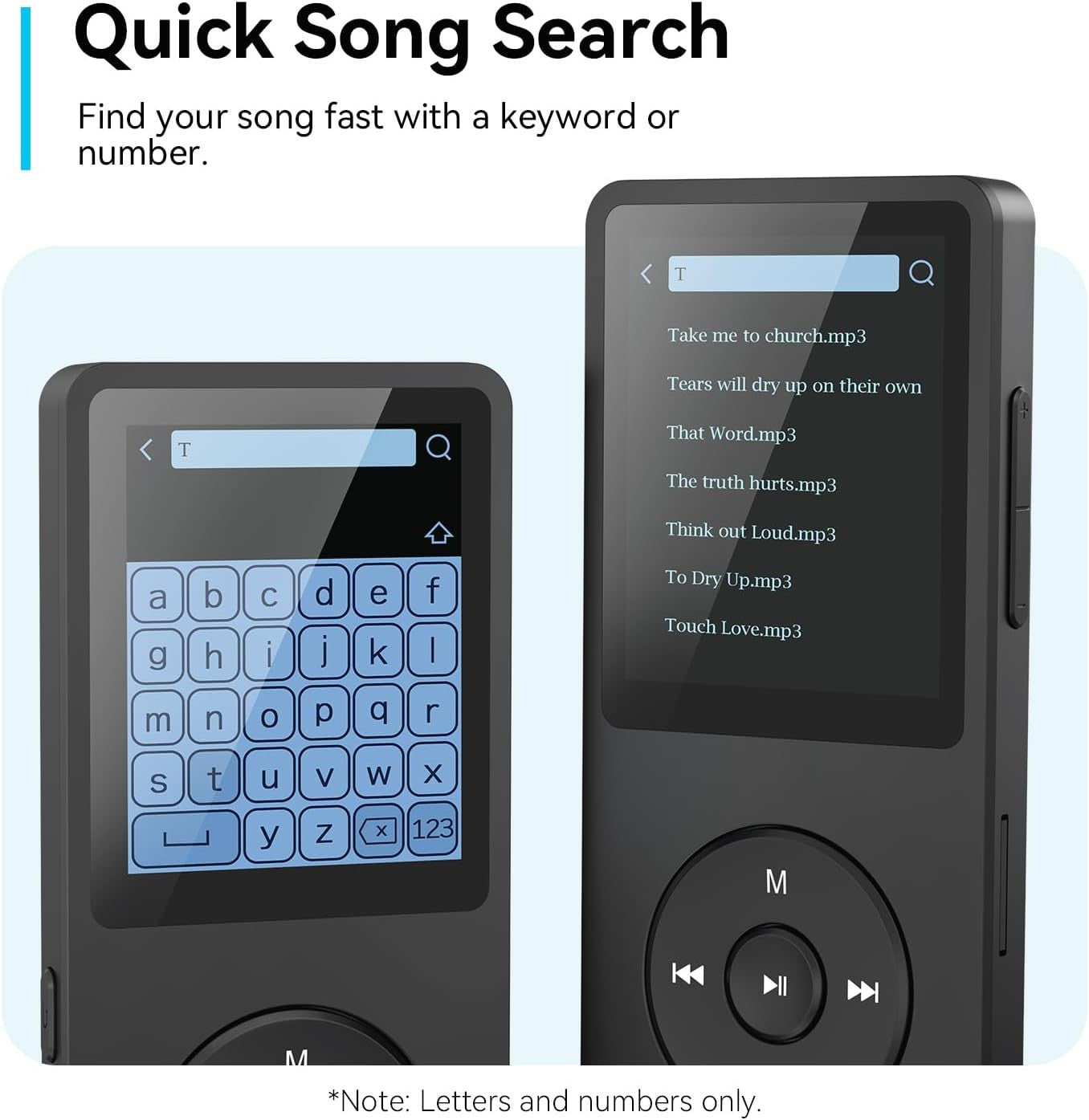 64GB Bluetooth 5.3 MP3 Player Black 1.8" Screen FM Speaker Recorder