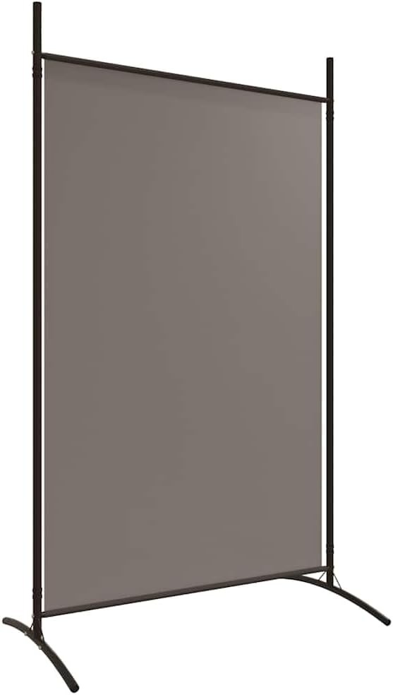 4 Panel Folding Room Divider Anthracite Privacy Screen 346x180cm Fabric