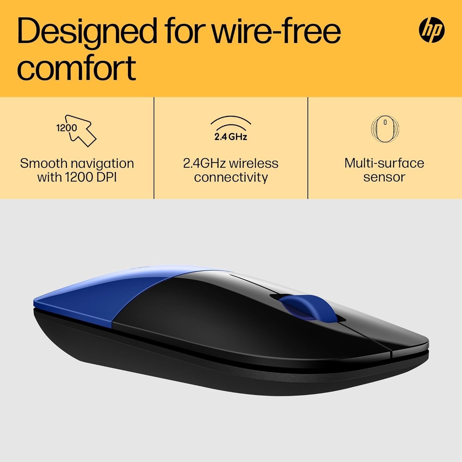 Slim Wireless Mouse 1200 DPI Quiet Click USB Multi Device Laptop PC Travel