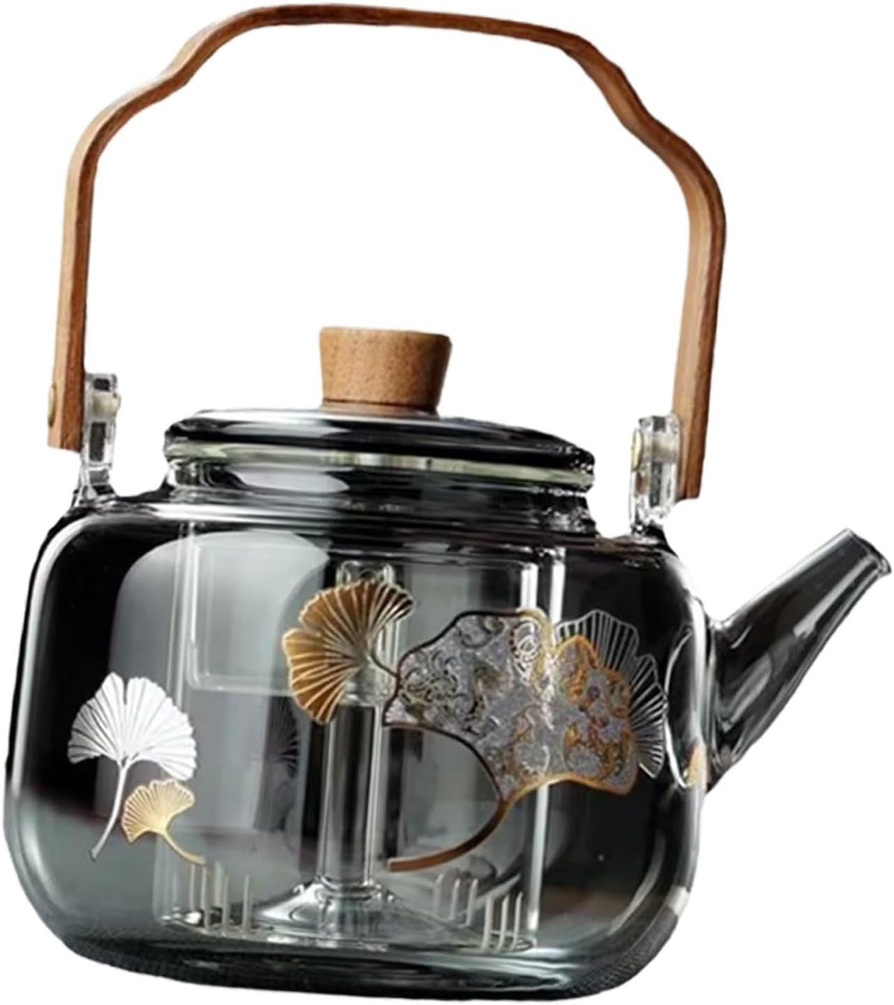 Borosilicate Glass Teapot with Removable Infuser Stovetop Tea Kettle