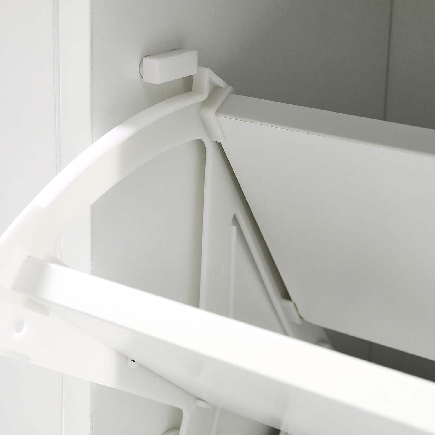 White Shoe Storage Bench with Flip Drawers & Cushion Seat 105x24x52cm