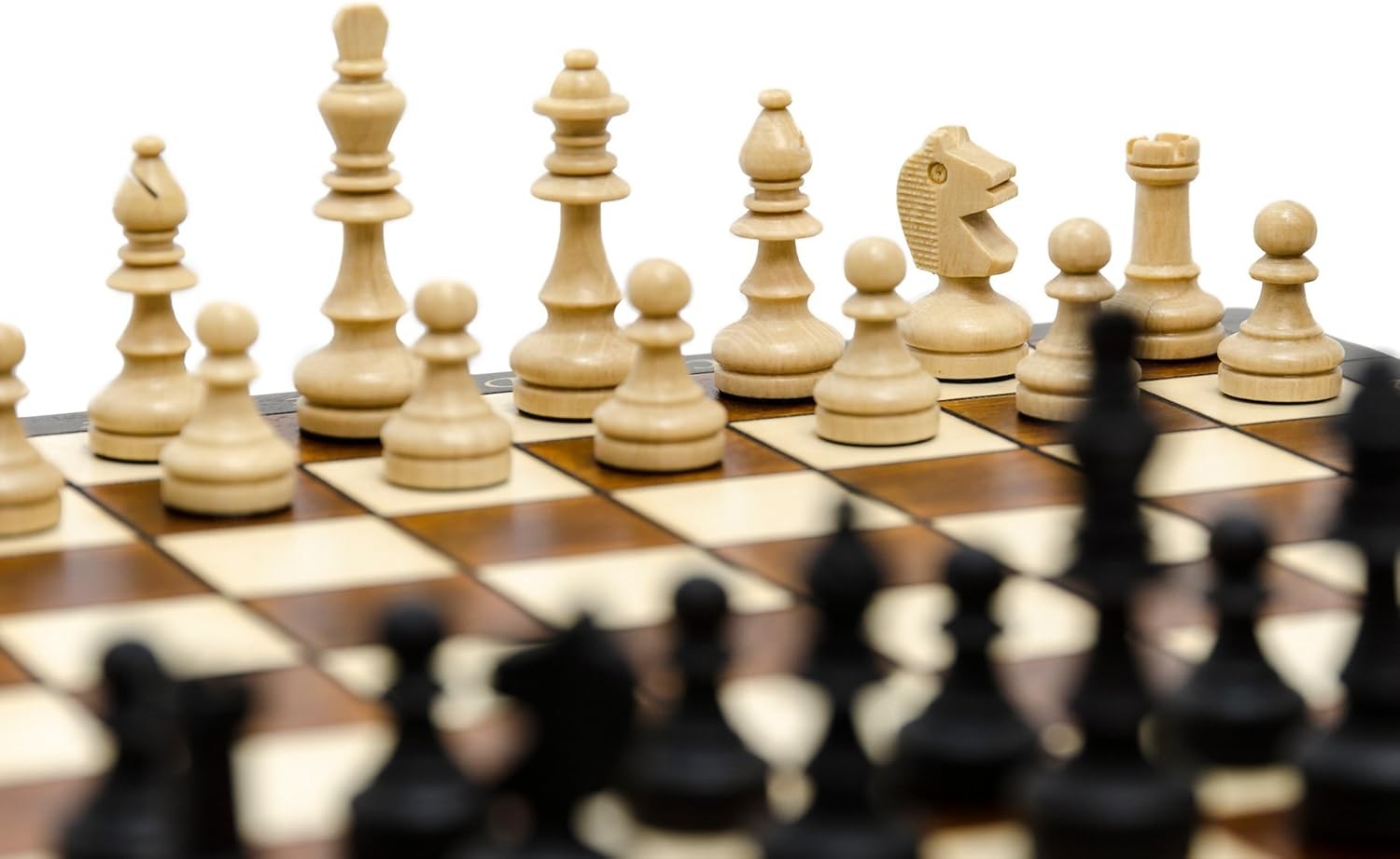 Magnetic 28cm Wooden Chess Set | Portable Folding Travel Board | Handcrafted Gam