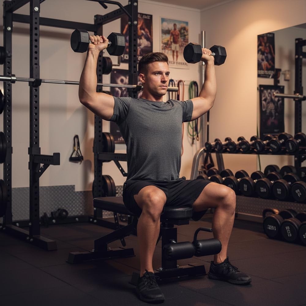 Commercial Adjustable Weight Bench Foldable 9 Position 450kg Home Gym