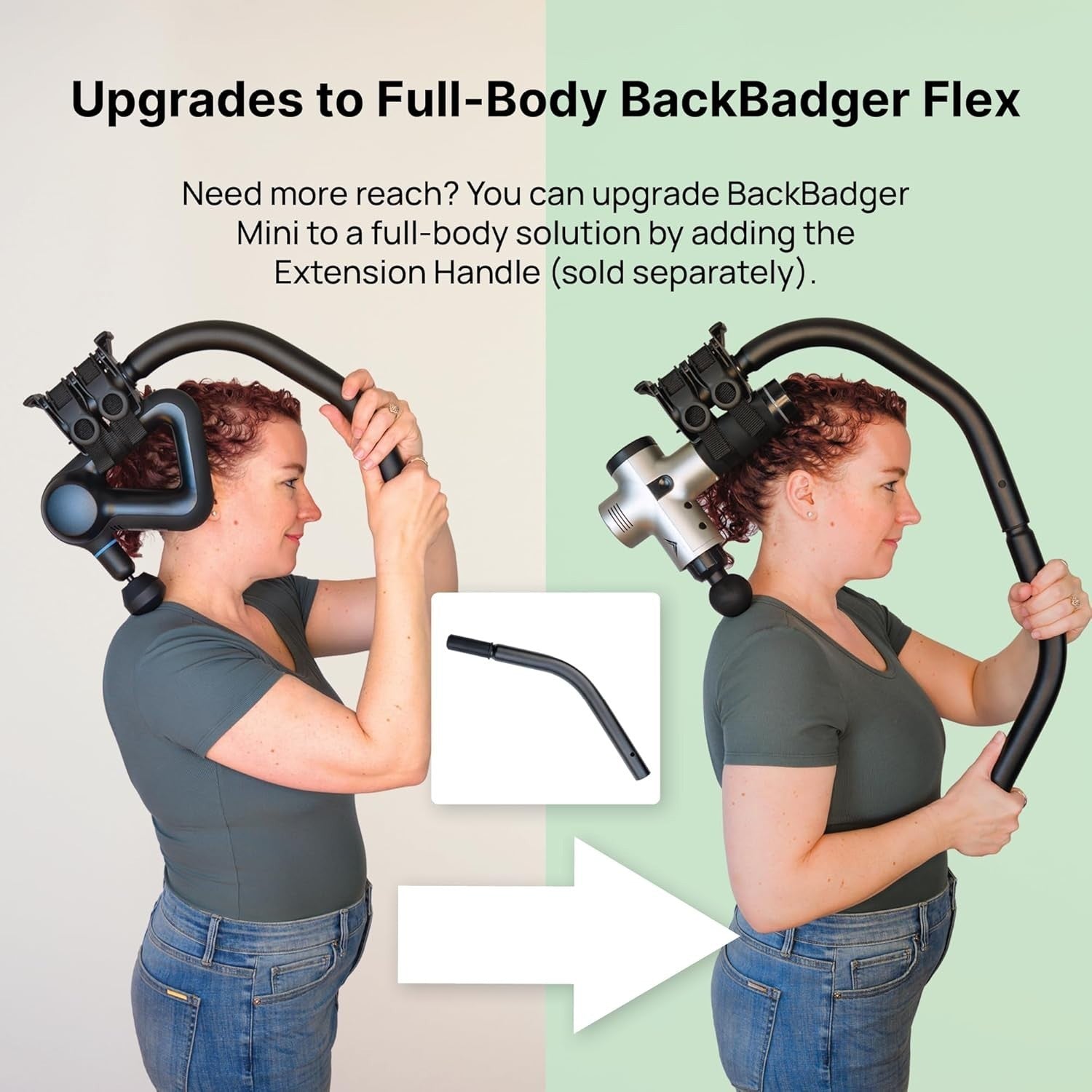 Massage Gun Back Extension Handle Holder Reach Tool Self Massage Aid