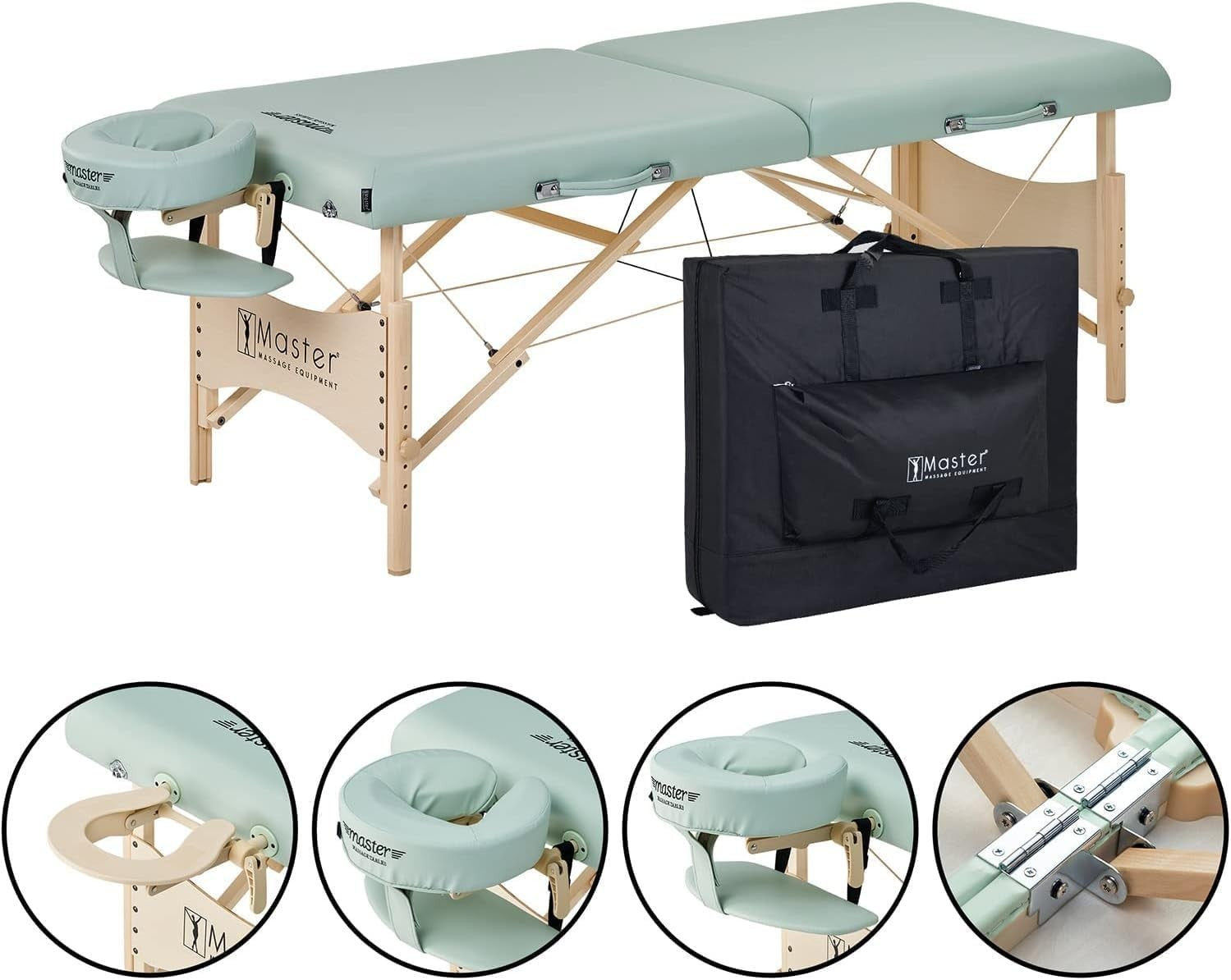 71cm Portable Massage Table Lightweight | Pro Spa Lash Tattoo Bed w/ Memory Foam