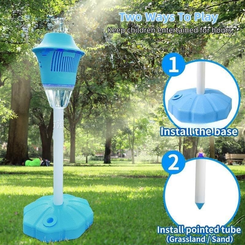 Standing Bubble Machine 47 Inch Lights Music Garden Toy