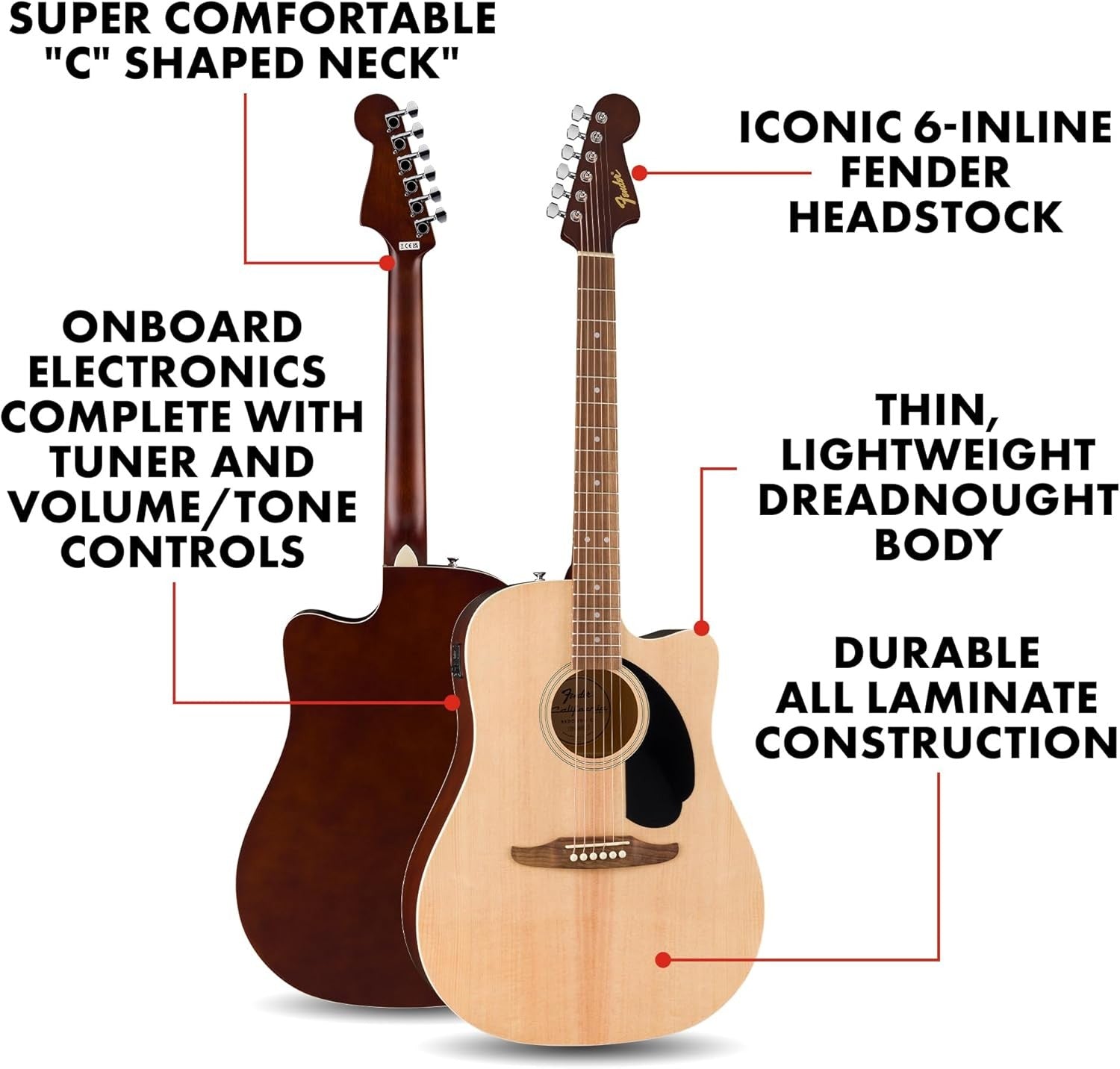 Dreadnought Acoustic Guitar Cutaway Spruce Top Black Pickguard