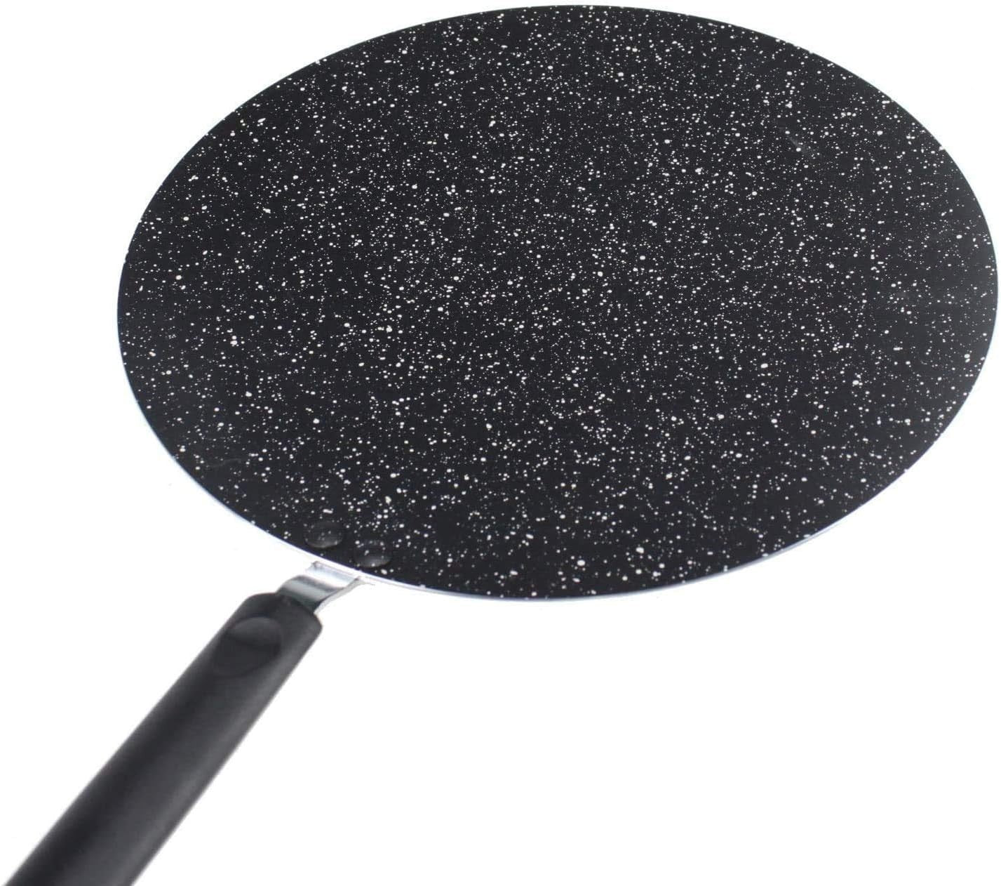 30cm Non Stick Flat Tawa Marble Coated Roti Dosa Crepe Pancake Pan Easy Clean