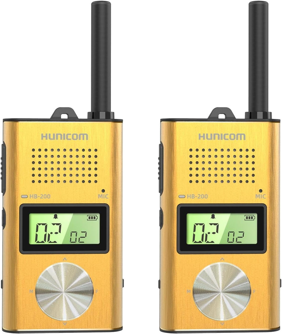 Metal Walkie Talkies Rechargeable Long Range PMR VOX 5KM 2 Pack