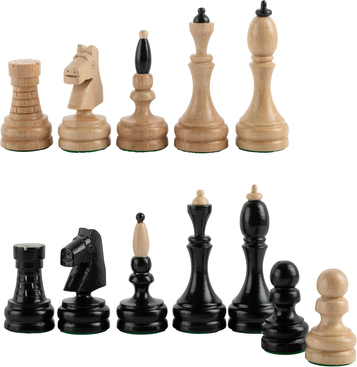 Tournament Weighted Wooden Chess Pieces with Mahogany Box – Luxury Set