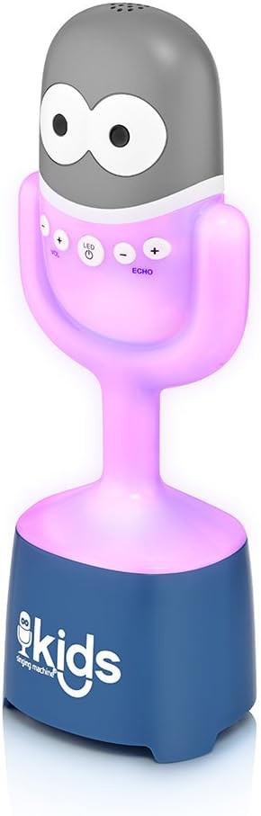 Blue Kids Bluetooth Karaoke Microphone with Speaker Portable