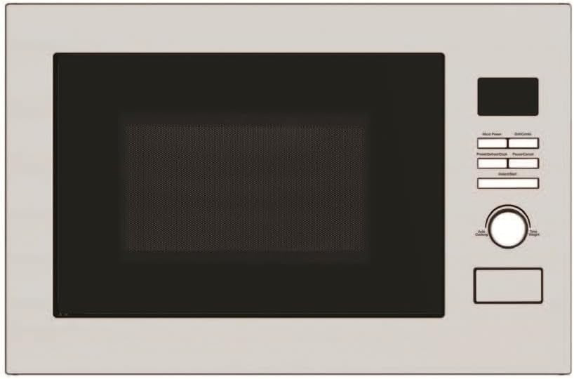 Cookology 25L Built-in Microwave Oven Grill 900W 1000W Stainless