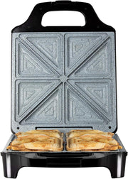 4-Slice Deep Fill Sandwich Maker 1600W Non-Stick Ceramic Plates