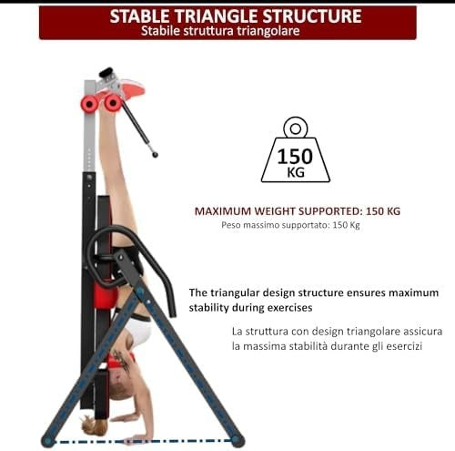 Inversion Bench 150kg Foldable Padded Anti-Gravity Fitness