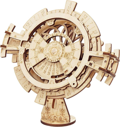Mechanical 3D Wooden Perpetual Calendar Puzzle – DIY Model Kit Gift