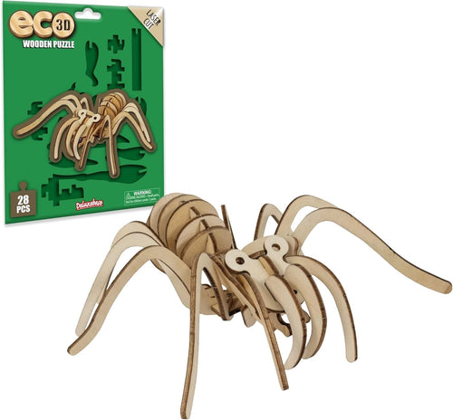 3D Wooden Tarantula Puzzle Kit – Eco Spider Toy for Kids Craft & STEM