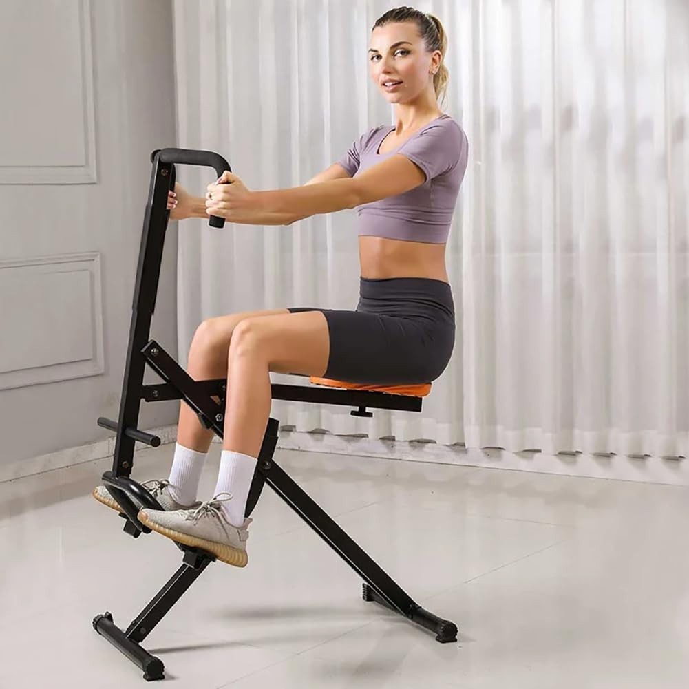 Foldable Squat Rider Hip & Leg Exercise Machine LCD Home Gym Trainer